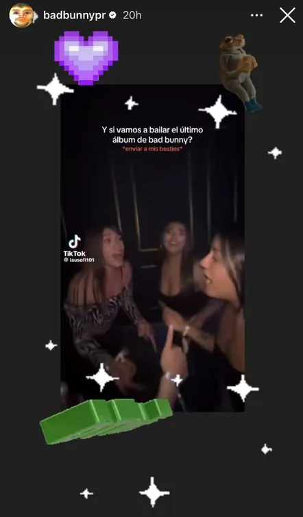 UGC content example from Bad Bunny