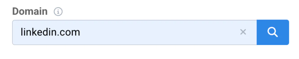 Filtering to get only LinkedIn data.